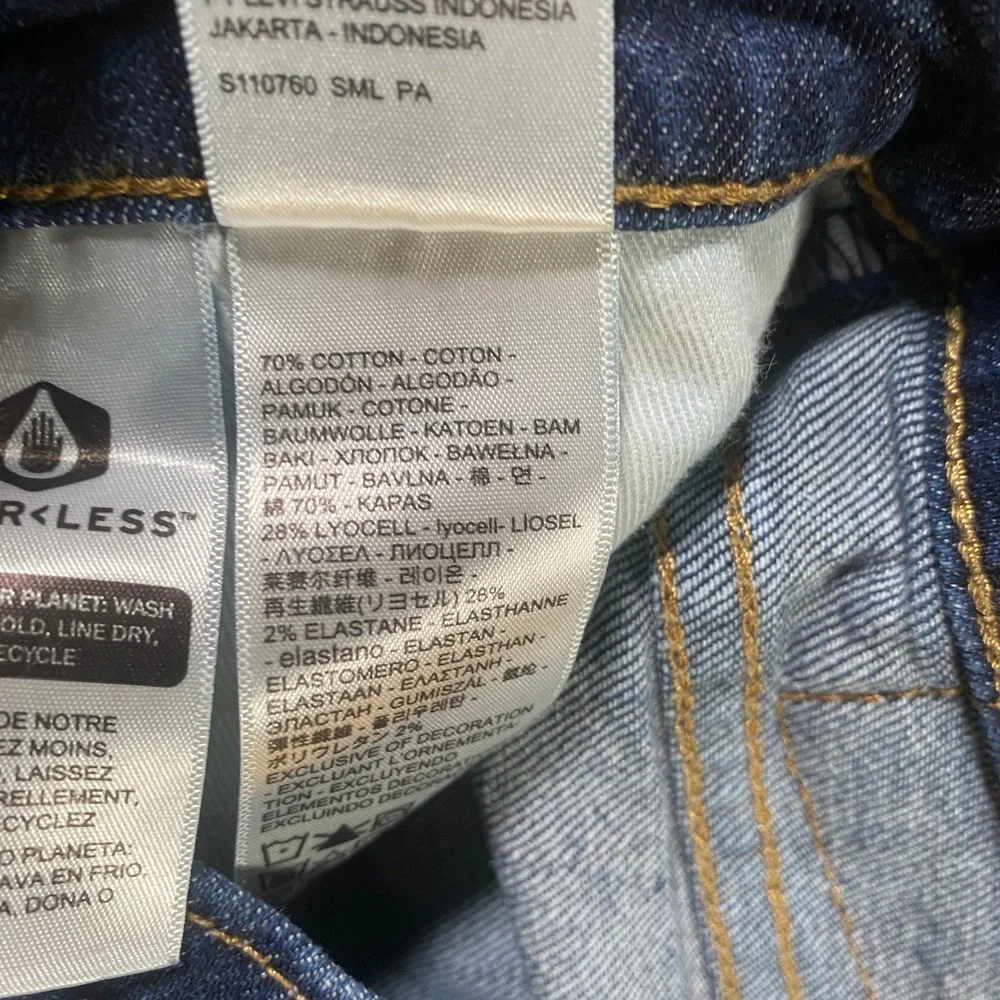 Levi Premium 514 Mens Jeans Dark Wash Straight Fit W30‎ L30 Cotton Blend